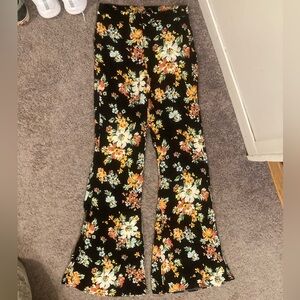 NWOT Zara flare zip-up pants with elastic